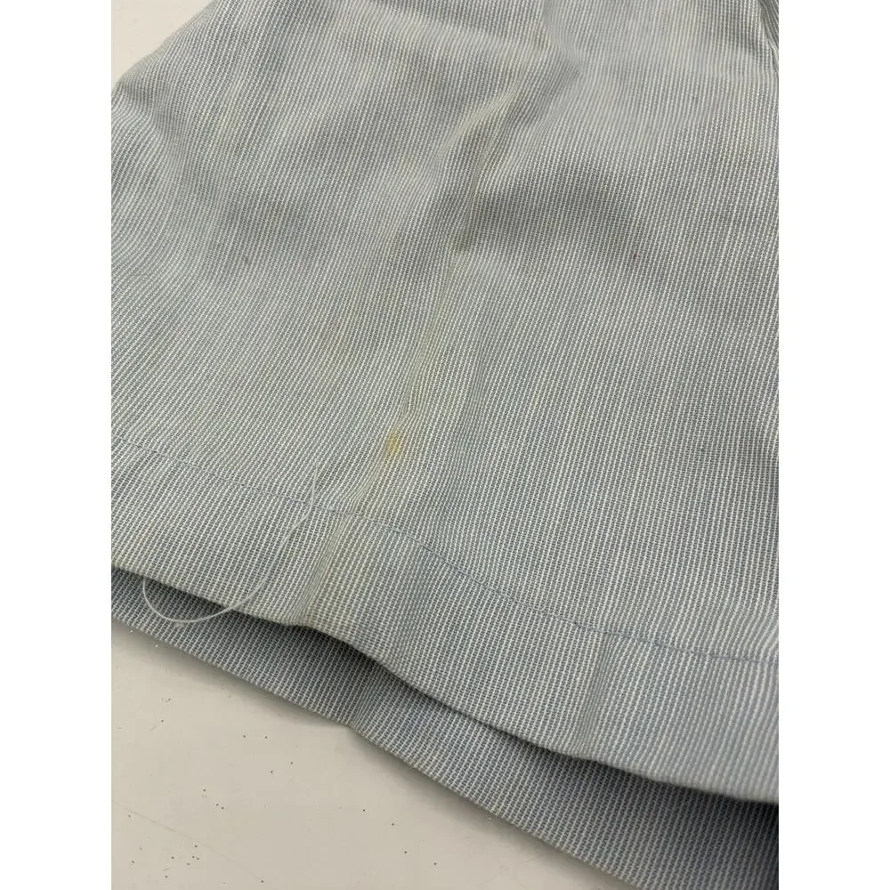 Vintage Baby Rompers Lot 3 Coombs Kiddy Kotton Blue Pinstripe Overalls